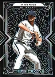 2022 Panini Chronicles Obsidian Aaron Ashby #12 card