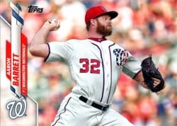 2020 Topps Base Set Aaron Barrett #670 card