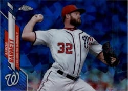 2020 Topps Chrome Sapphire Edition Base Set Aaron Barrett #670 card