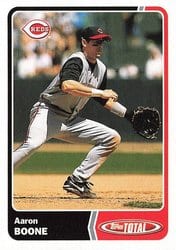 2003 Topps Total Base Set Aaron Boone #47 card