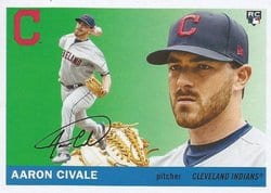 2020 Topps Archives Base Set Aaron Civale #43 card
