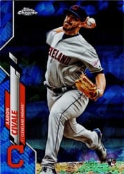 2020 Topps Chrome Sapphire Edition Base Set Aaron Civale #223 card