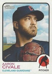 2022 Topps Heritage Base Set Aaron Civale #335 card