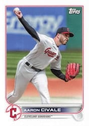 2022 Topps Mini Base Set Aaron Civale #US49 card