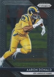 2018 Panini Prizm Base Set Aaron Donald #91 card