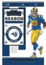 2019 Panini Contenders Base Set Aaron Donald #98 card