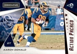 2019 Panini Rookies & Stars Action Packed Aaron Donald #AP-AD card