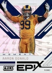 2019 Score Epix Moment Aaron Donald #EM-6 card