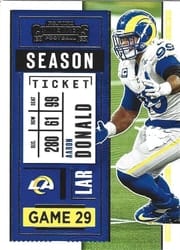 2020 Panini Contenders Base Set Aaron Donald #53 card