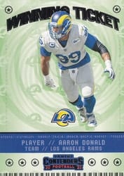 2020 Panini Contenders Winning Ticket Aaron Donald #WT10 card