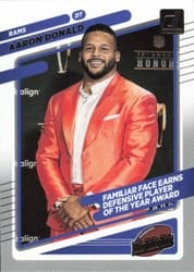 2021 Donruss Highlights Aaron Donald #HI-19 card