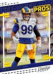 2023 Panini Prestige Prestigious Pros Aaron Donald #10 card