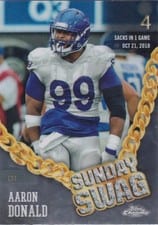 2024 Topps Chrome Sunday Swag Aaron Donald #SS-25 card