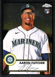 2021 Topps Chrome Platinum Anniversary Base Set Aaron Fletcher #112 card