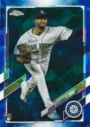 2021 Topps Chrome Update Sapphire Edition Base Set Aaron Fletcher #US326 card