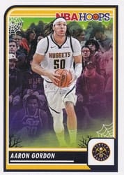 2023-24 Hoops Haunted Hoops Base Set Aaron Gordon #132 card