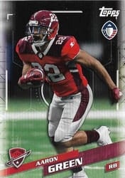 2019 Topps AAF Base Set Aaron Green #104 card