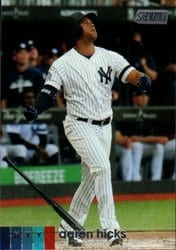 2020 Stadium Club Base Set Aaron Hicks #66 card