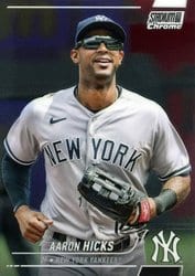 2022 Stadium Club Chrome Base Set Aaron Hicks #352 card