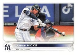 2022 Topps Base Set Aaron Hicks #497 card