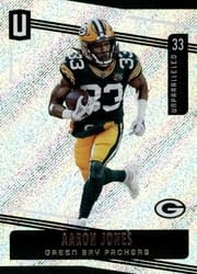 2019 Panini Unparalleled Base Set Aaron Jones #183 card