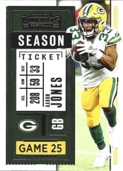 2020 Panini Contenders Base Set Aaron Jones #65 card