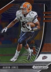 2020 Panini Prizm Draft Picks Base Set Aaron Jones #2 card