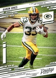 2021 Panini Prestige Base Set Aaron Jones #105 card