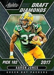 2022 Panini Absolute Draft Diamonds Aaron Jones #DD-14 card