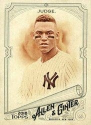 2018 Topps Allen & Ginter Base Set Aaron Judge #7 card