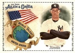 2018 Topps Allen & Ginter World Talent Aaron Judge #WT-46 card