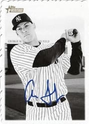2018 Topps Heritage 1969 Topps Deckle Edge Aaron Judge #4 card