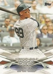 2018 Topps MLB Awards Aaron Judge #MLBA-8 card