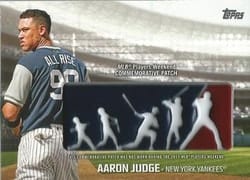 2018 Topps Players Weekend Logo Patches Aaron Judge #PWP-AJU card