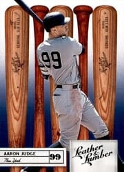 2019 Panini Leather & Lumber Base Set Aaron Judge #63 card