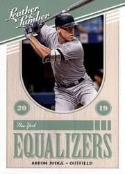 2019 Panini Leather & Lumber Equalizers Aaron Judge #EQ-17 card