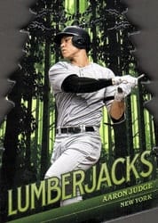 2019 Panini Leather & Lumber Lumberjacks Aaron Judge #LJ-15 card
