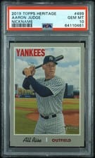 2019 Topps Heritage Aaron Judge #499 card