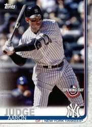 2019 Topps Opening Day Base Set Aaron Judge #15 card