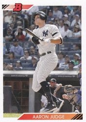 2020 Bowman Heritage Base Set Aaron Judge #2 card
