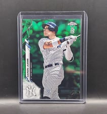 2020 Topps Chrome Aaron Judge Green Refractor #50 card