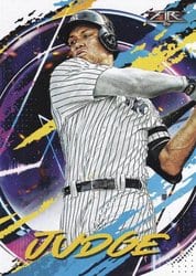 2020 Topps Fire Base Set Aaron Judge #33 card