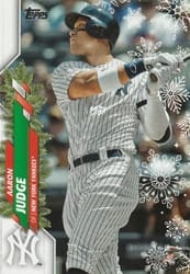 2020 Topps Holiday Base Set Aaron Judge #HW38a card