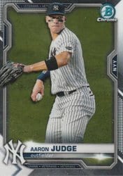 2021 Bowman Chrome Base Set Aaron Judge #25 card