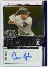 Aaron Judge 2021 Donruss Optic Retro Signature Series card