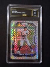 2021 Panini Prizm Aaron Judge Power Plaid Prizm #212 card