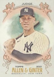 2021 Topps Allen & Ginter Base Set Aaron Judge #126 card