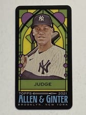 2021 Topps Allen & Ginter Mini Stained Glass Aaron Judge #126 card
