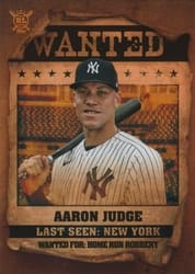 2021 Topps Big League Wanted Aaron Judge #WT-7