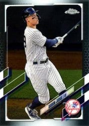 2021 Topps Chrome Base Set Aaron Judge #99 card